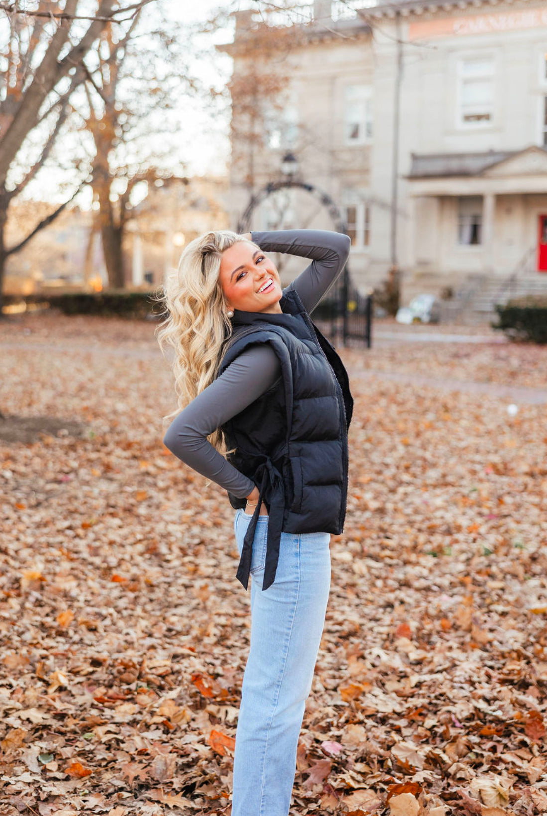 Jolie Puffer Vest | Black