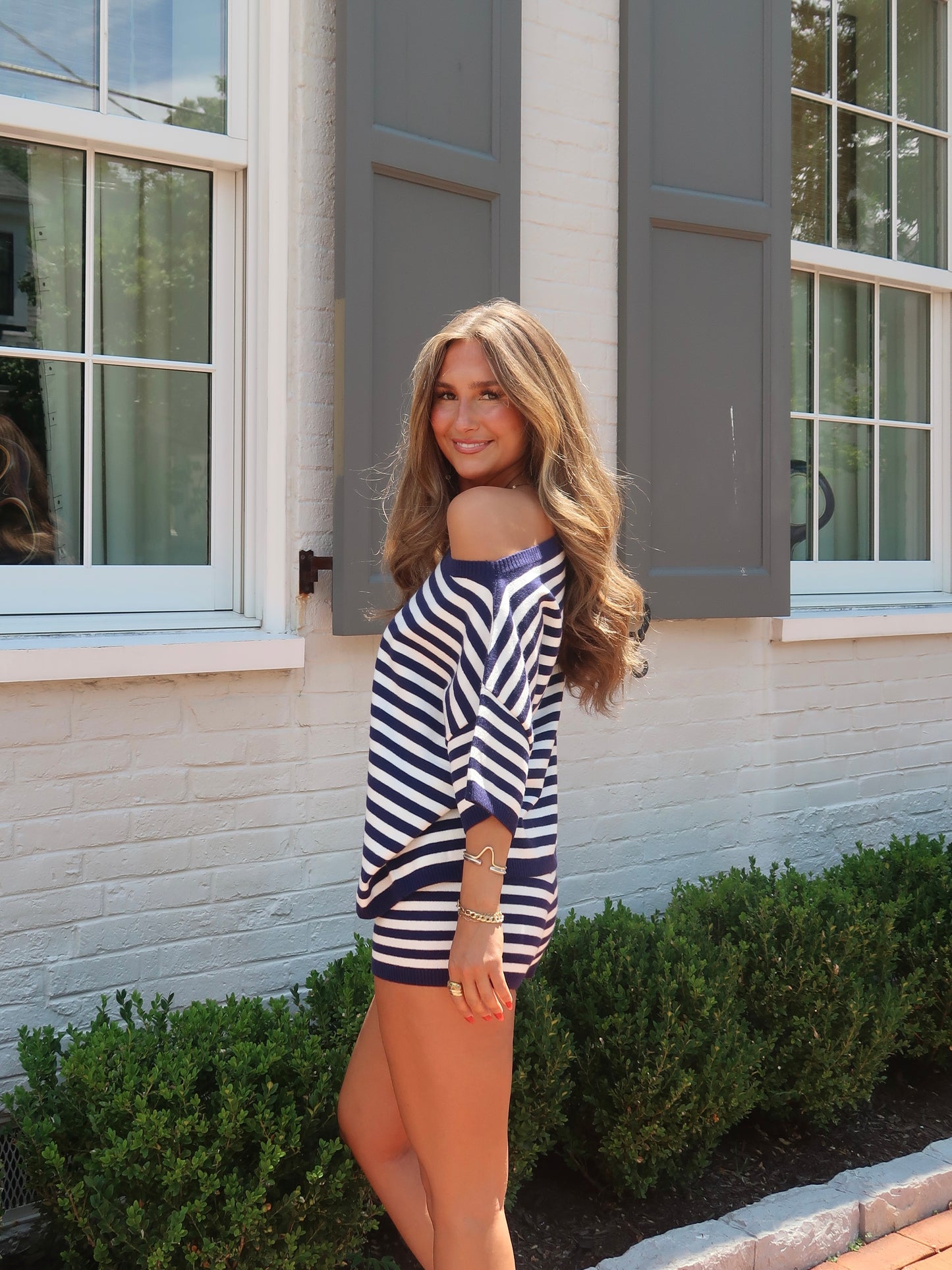 Getaway Stripe Set | Navy