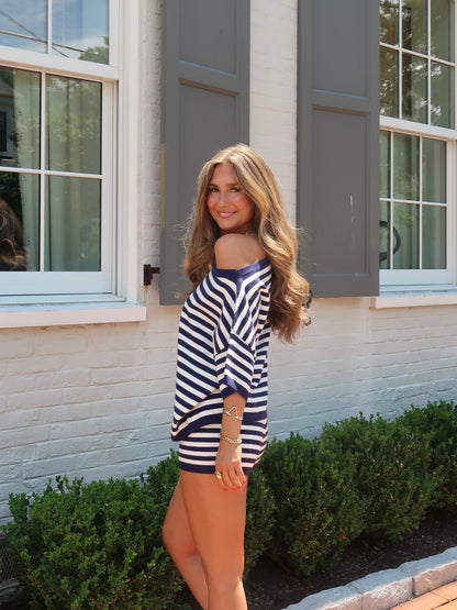 Getaway Stripe Set | Navy