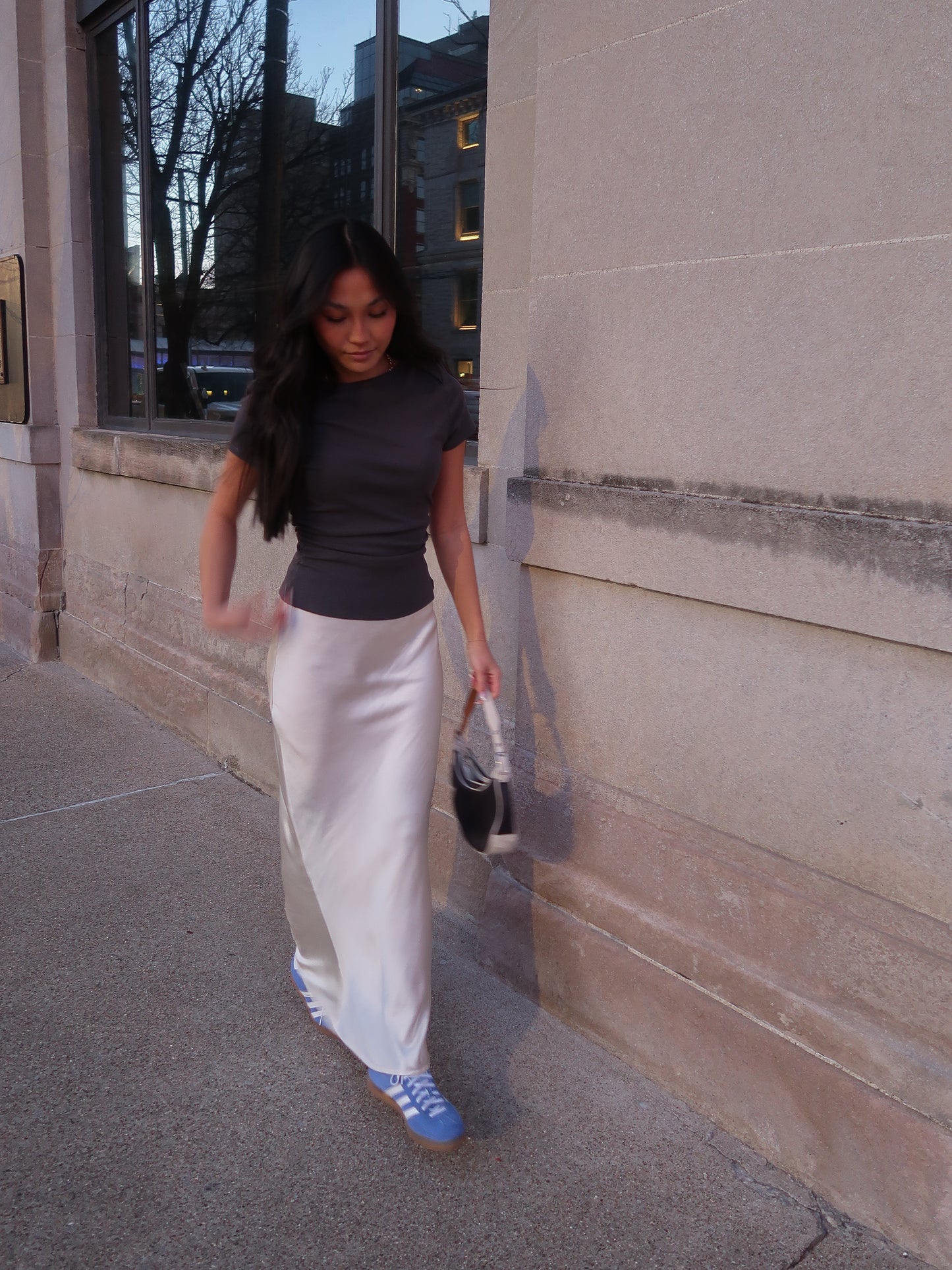 The Sofia Satin Maxi Skirt