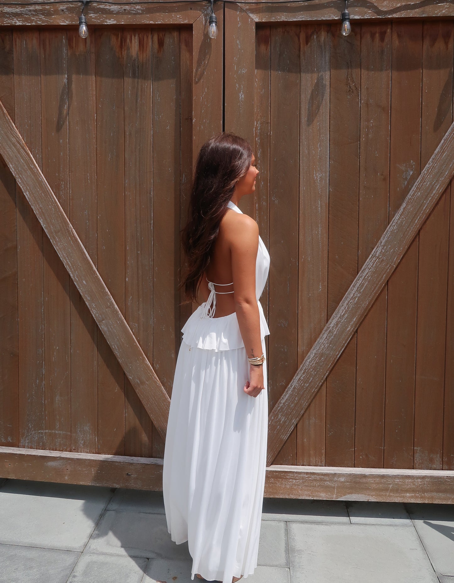Amaya White Maxi Dress