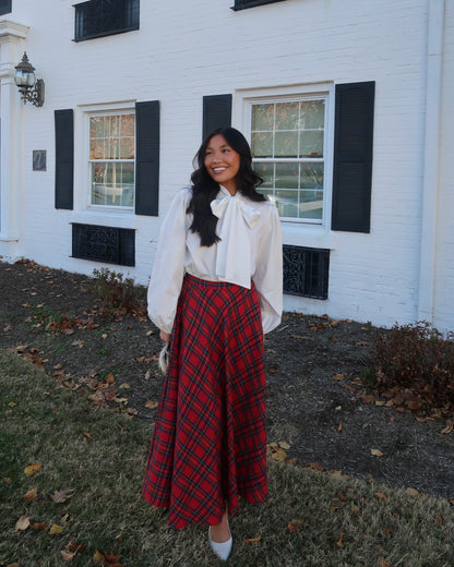 Blair Plaid Midi Skirt