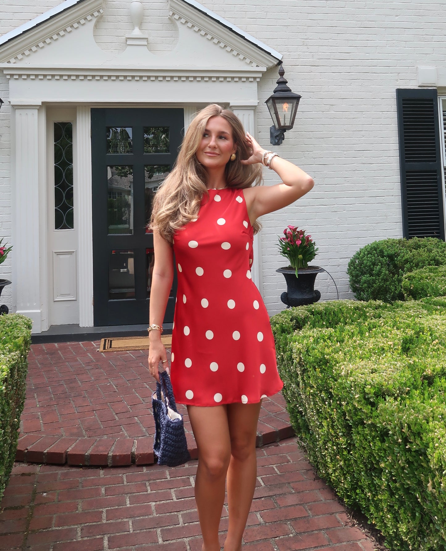 Cherry Polka Dot Mini Dress