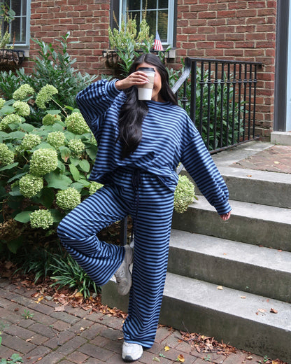 Homeroom Stripe Top | Blue + Navy