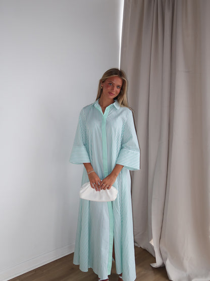 Saylor Striped Maxi Dress | Green