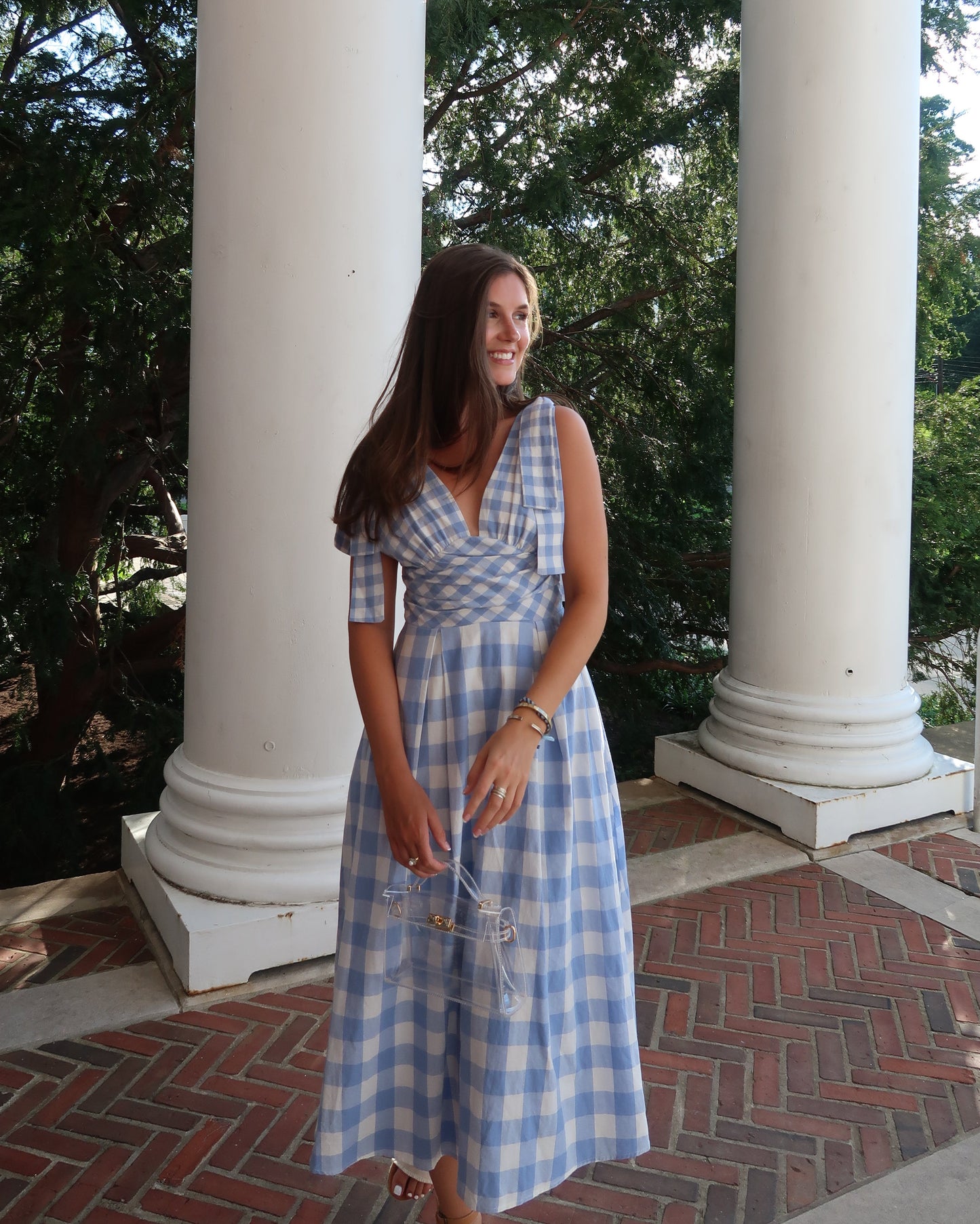 Home Team Gingham Midi Dress