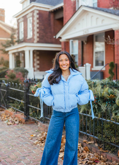 Caroline Puffer Jacket | Baby Blue