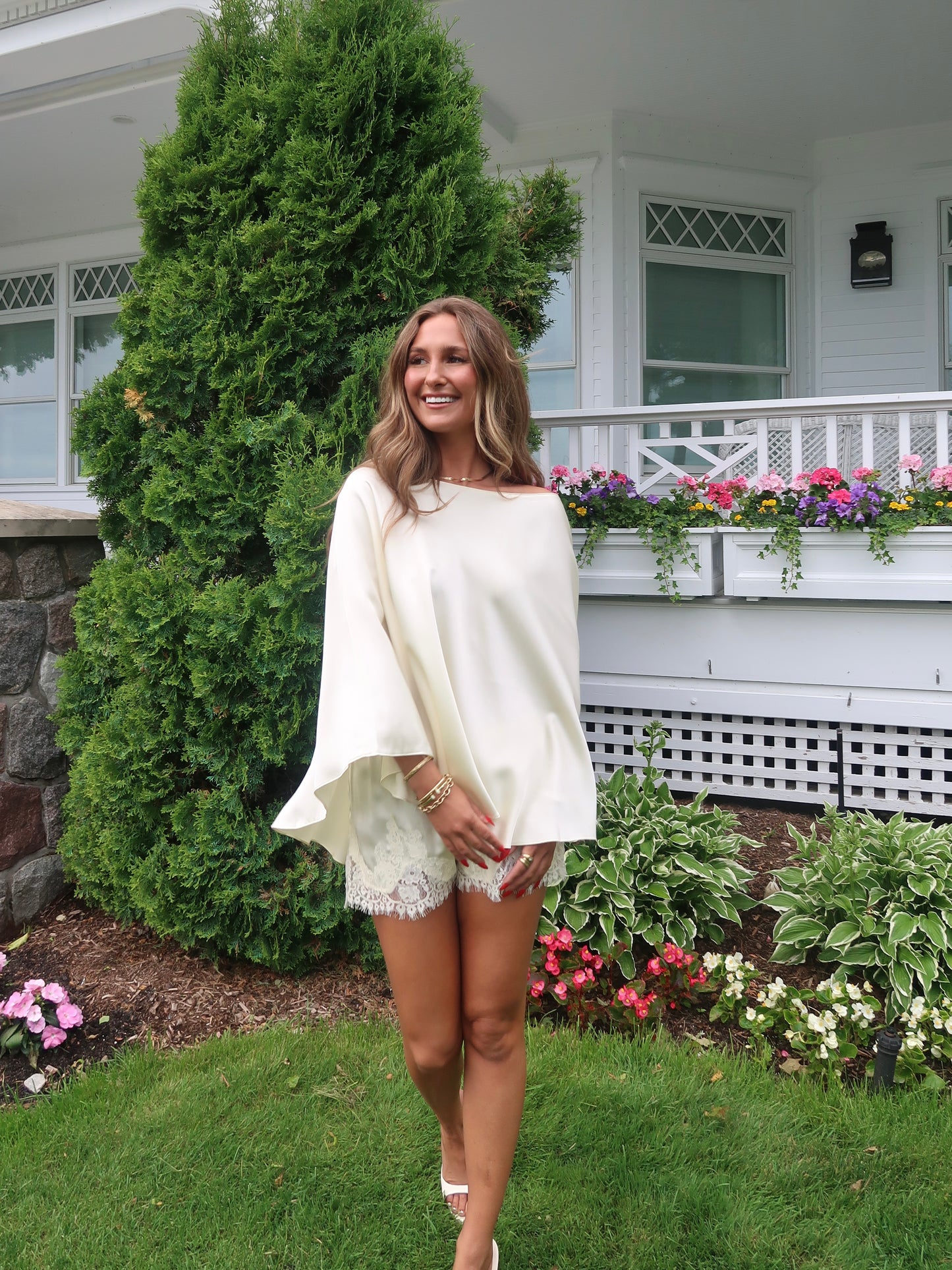 Forevermore Satin Cape