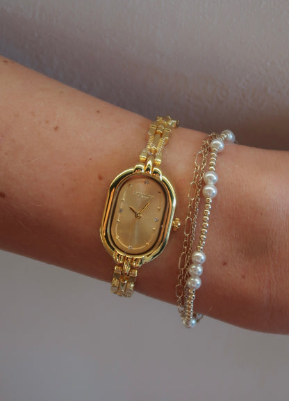 vintage watch | gold chain