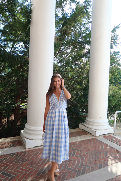 Home Team Gingham Midi Dress