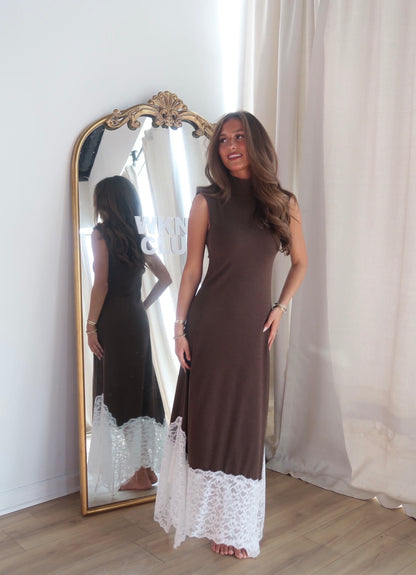 Stevi Lace Maxi Dress