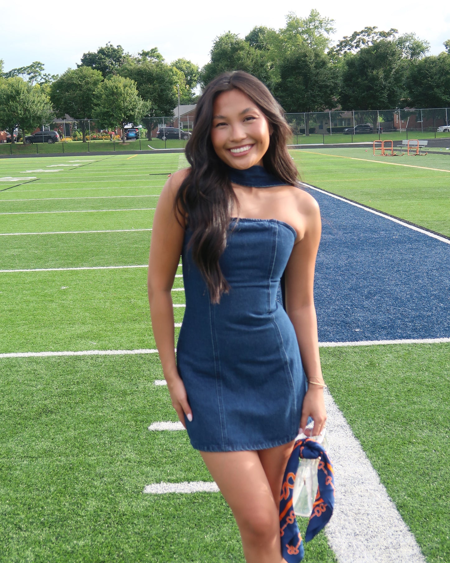Kickoff Denim Mini Dress