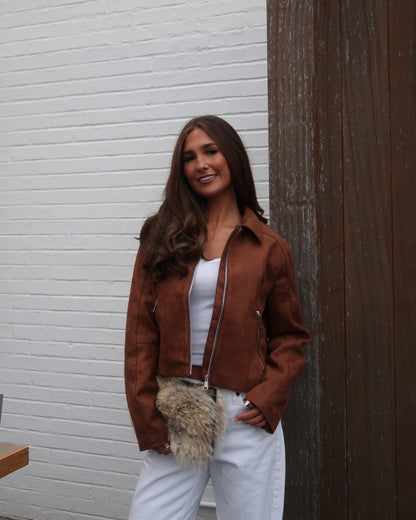Oaklyn Faux Suede Jacket