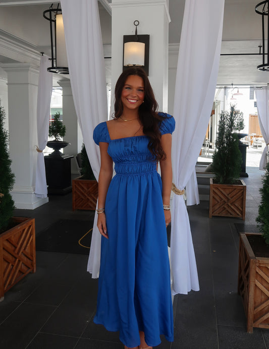 Brielle Blue Midi Dress
