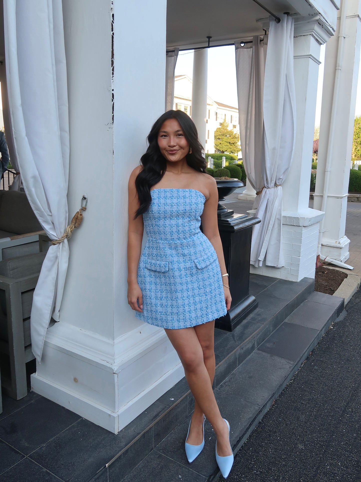 nadine mini dress Nadine Silk Faille Mini Dress