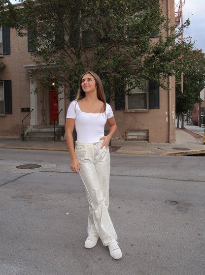 The Amalie Metallic Pants