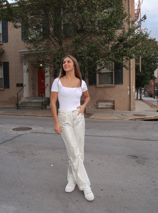 The Amalie Metallic Pants