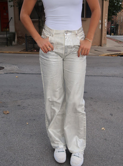 The Amalie Metallic Pants