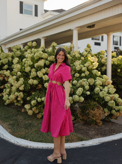 The Remy Pink Midi Dress