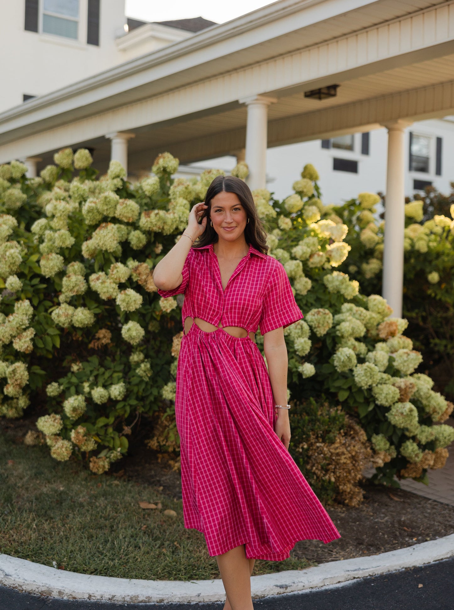 The Remy Pink Midi Dress