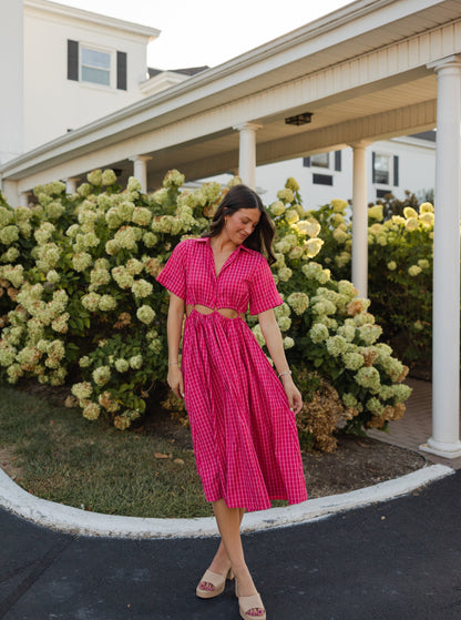 The Remy Pink Midi Dress