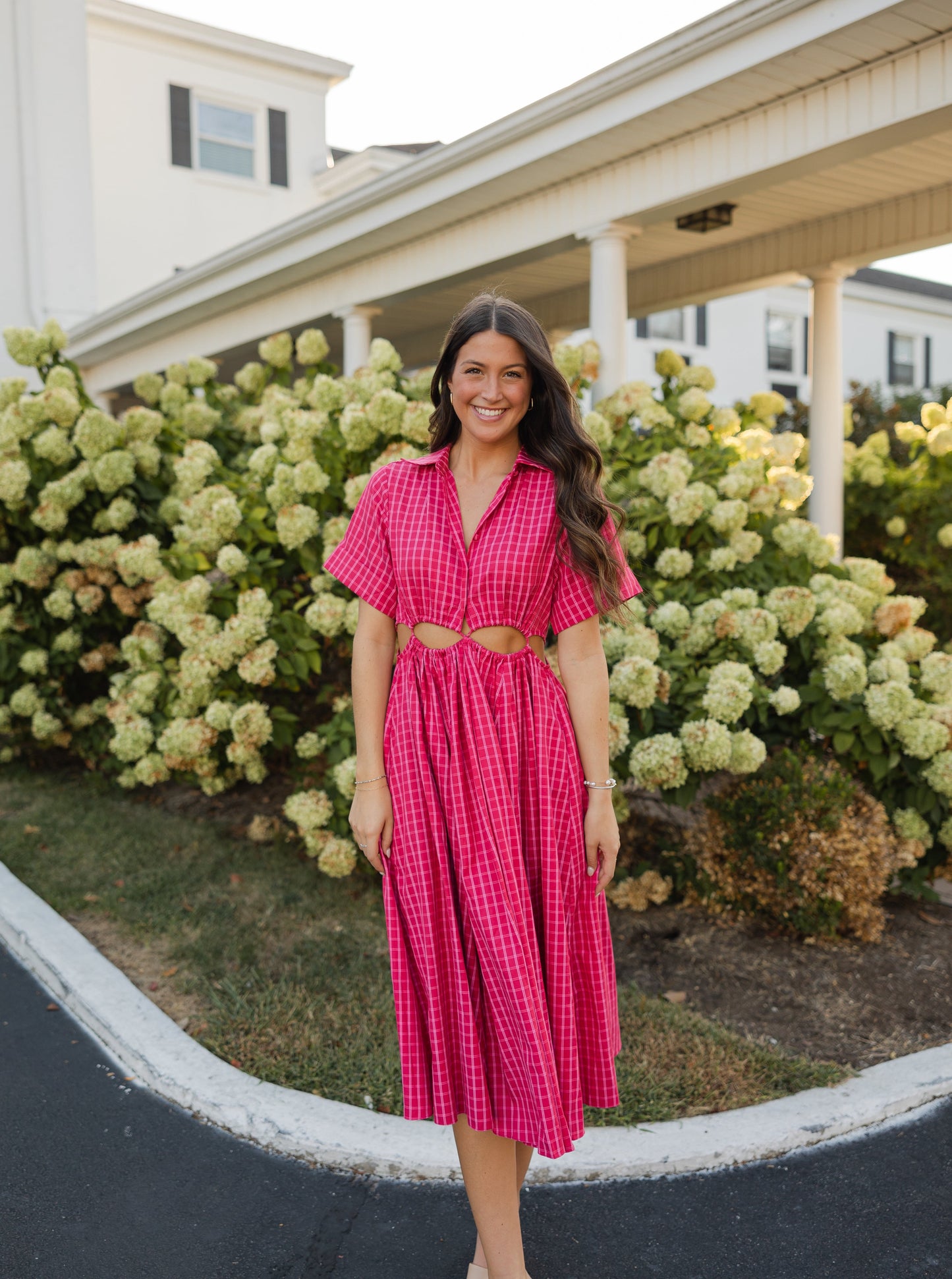 The Remy Pink Midi Dress