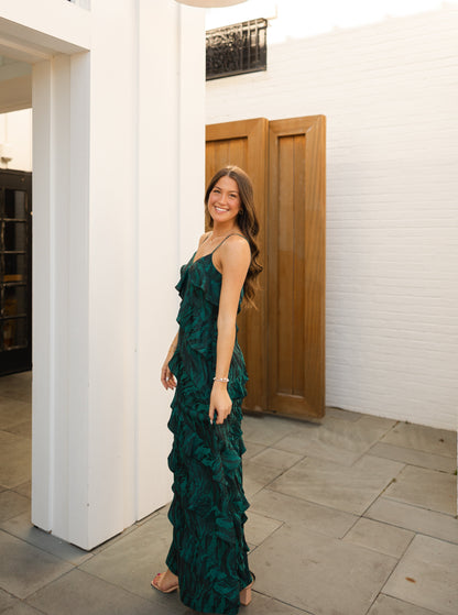 The Heidi Ruffle Maxi Dress