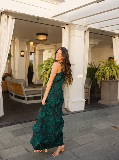 The Heidi Ruffle Maxi Dress