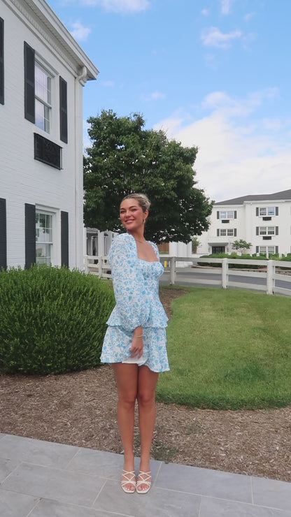 Becca Floral Ruffle Dress