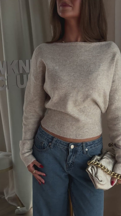 Sintelle Knit Top | Oatmeal