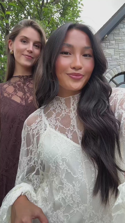Emerson Lace Mini Dress | Ivory