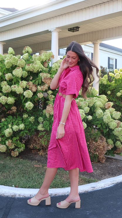 The Remy Pink Midi Dress